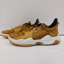 Nike Pg 5 Wheat Metallic Gold Grain CW3143-700 Gold Sneakers Men's Size 11.5 alternative image