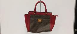 Michael Kors Women's Brown and Red Leather Purse