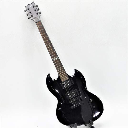 Ltd. by ESP Brand Viper-50 Model Black 6-String Electric Guitar w/ Soft Gig Bag image number 2