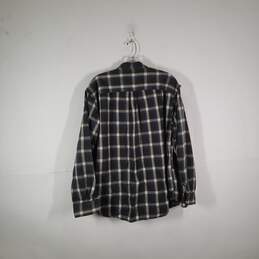 Mens Cotton Plaid Regular Fit Long Sleeve Collared Button-Up Shirt Size XL alternative image