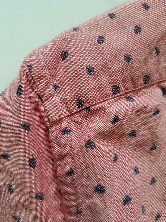 Zara Man Pink Button-Up Shirt Size XS image number 5