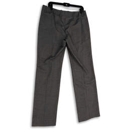 NWT Womens Gray Flat Front Pockets Formal Straight Leg Dress Pants Size 12 alternative image