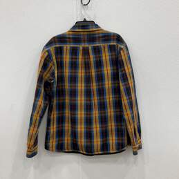 Mens Multicolor Plaid Long Sleeve Chest Pockets Flannel Button-Up Shirt Size XL alternative image