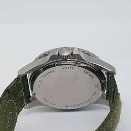 Fossil FS5863 41mm WR 330Ft Three Hand Date Olive RPET Watch 67g alternative image