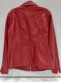 Kenneth Cole Reaction Women's Red Faux Leather Jacket Size 1X image number 2