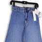 NWT Womens Blue Denim The Marine Medium Wash Straight Leg Jeans Size 4 image number 3