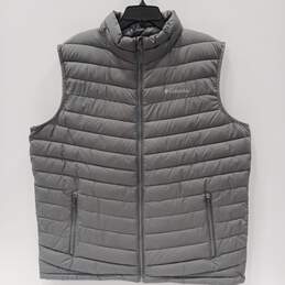Men's Columbia Gray Puffer Vest Size XL