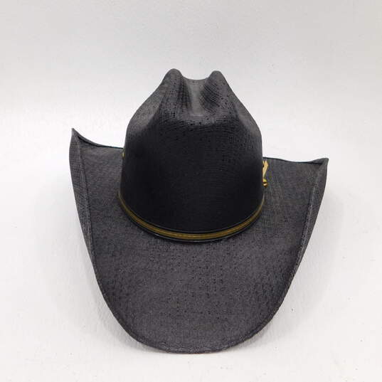 Western Express Black Straw Western Cowboy Hat Size S/M image number 2