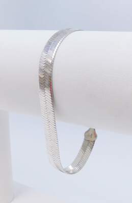 Artisan 925 Amethyst Ball Pendant Necklace Matching & Modernist Drop Post Earrings Herringbone Chain Bracelet & Wide Band Ring 23.5g alternative image
