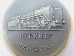 Vintage Serkisof Demiryolu USSR 18 Jewels Railway Case Pocket Watch 101.1g alternative image