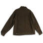 NWT Womens Brown Spread Collar Long Sleeve Button Front Jacket Size XL image number 2
