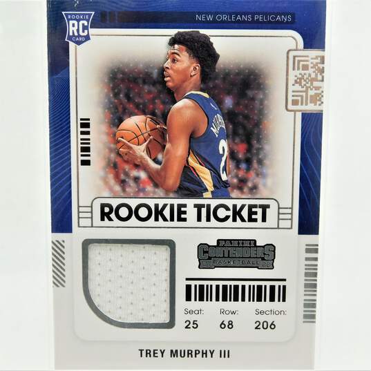 2021-22 Trey Murphy III Panini Contenders Rookie Ticket Swatches Pelicans image number 1