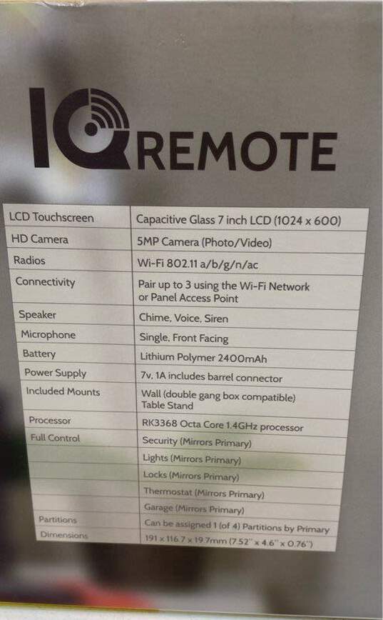 Qoslys IQ Remote Secondary Tablet image number 2
