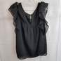 Maeve cold shoulder ruffle loose fit tank top 4 image number 3