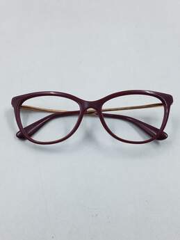 D&G Burgundy Oval Eyeglasses