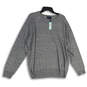 NWT Mens Gray Tight-Knit Crew Neck Long Sleeve Pullover Sweater Size XXL image number 1