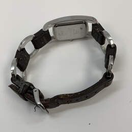Designer Fossil F2 ES-9516 Leather Strap White Dial Analog Wristwatch alternative image