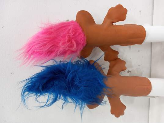Vintage Pair of Rubies Troll Rubber Hand Puppets image number 2