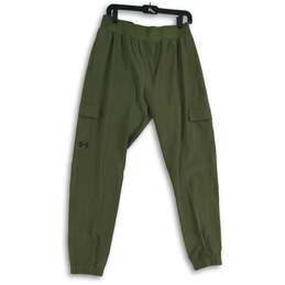 Under Armour Womens Green Elastic Waist Cargo Pocket Jogger Pants Size L
