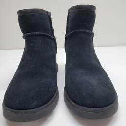 UGG Women's Classic Femme Mini Suede Black Boots Size 7 alternative image
