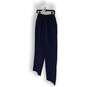 Womens Navy Blue Solid Elastic Waist Tapered Capri Knee Pant Size12 Petite image number 2