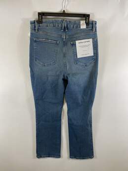 Good American Women Distressed Blue Jeans 12 NWT alternative image