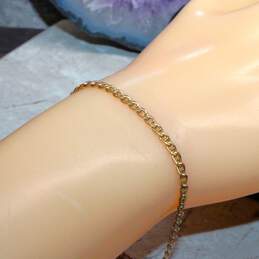 14K Yellow Gold 7.75" Anchor Link Chain Bracelet - 4.80g