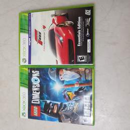 2 XBOX 360 Video Games: LEGO Dimensions & Forza 4 Sealed