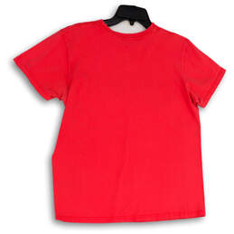 Womens Red Graphic Crew Neck Short Sleeve Pullover T-Shirt Size X-Large alternative image