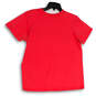 Womens Red Graphic Crew Neck Short Sleeve Pullover T-Shirt Size X-Large image number 2