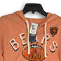 NWT Womens Orange Heather Chicago Bears NFL Football Full-Zip Hoodie Size M image number 3