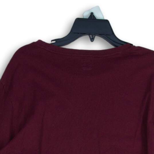 Polo Ralph Lauren Mens Maroon Long Sleeve Crew Neck Pullover T-Shirt Size L image number 4