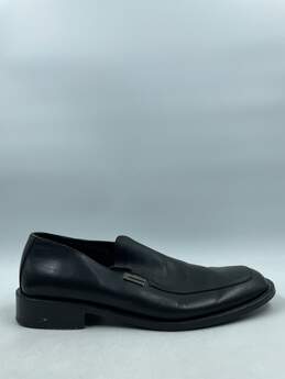Authentic Gucci Black Square-Toe Loafers M 11.5E