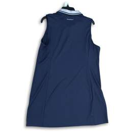 Tommy Bahama Womens Navy Blue Spread Collar Sleeveless Mini Dress Size XL alternative image