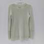 Women's Pale Green Cashmere Sweater Size Small image number 2