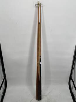 Set Of 4 Brown Black Two Piece Billiards Pool Cues And Spider W-0503400-A