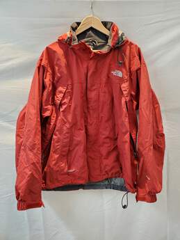 The North Face Long Sleeve Hooded Dark Red Hyvent Jacket Men's Size L