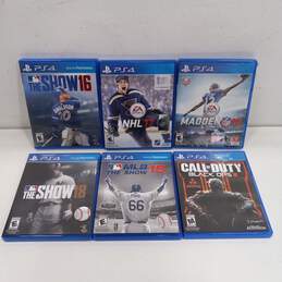 Bundle of 6 Sony PlayStation PS4 Video Games
