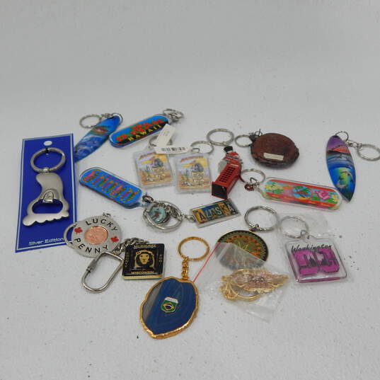Assorted Keychain Lot Travel Souvenir image number 1