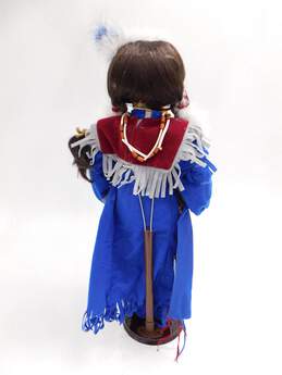 Vintage Heirloom Dolls Duck House Native American Princess Porcelain Doll IOB W/ Stand alternative image