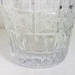 Crystal Vase  13.5 in High Hand Cut Crystal Flower Vase alternative image