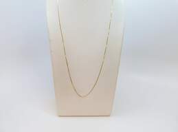 14K Yellow Gold Box Chain Necklace 2.0g