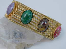 Vintage Sarah Coventry Faux Stone Bracelet w/ Enamel Jewelry 73.4g alternative image