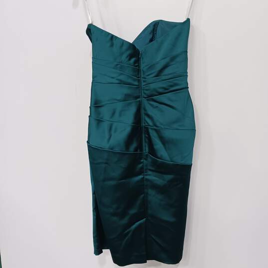 Women's Green Sleeveless David's Bridal Dress Size 4 image number 2