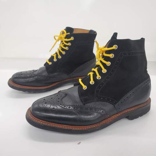 Mark McNairy New Amsterdam Black Country Brogue Boot Men's Size 12 image number 1