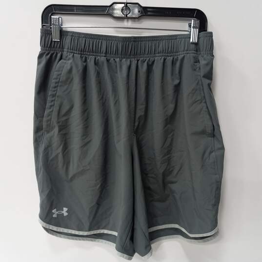 Under Armour Men's Gray Drawstring Shorts Size L image number 1
