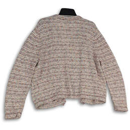 Womens Multicolor Knitted Long Sleeve Open Front Cardigan Sweater Size XL alternative image