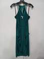 BCBGeneration Green Drape Slip Dress Women's Size S image number 1