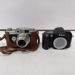 Pair of Argus C-4 & Nikon N80 SLR Film Cameras