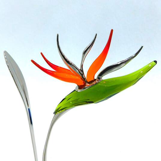 Swarovski Crystal Dalmally Bird of Paradise Exotic Flower Figurine IOB image number 3